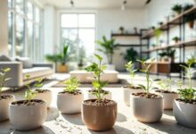 Galho de planta colocado em substrato úmido dentro de vaso pequeno.