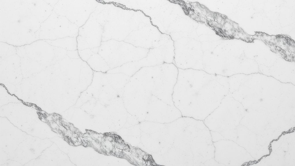 Close-up dos veios e texturas de uma pedra usada em cuba artesanal.