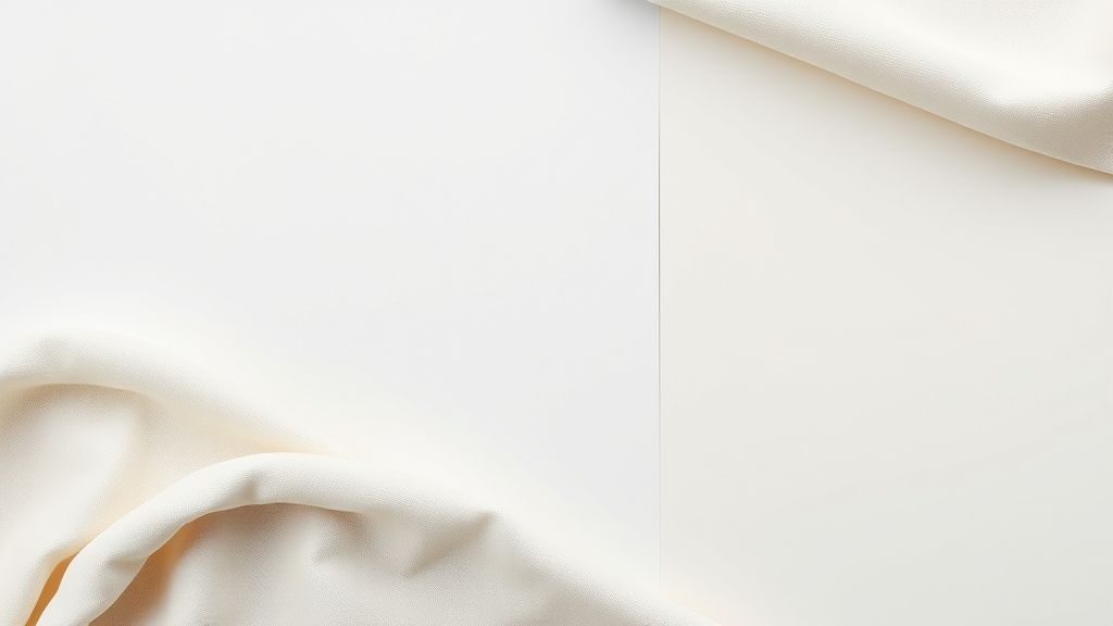 Amostra de paleta de cores neutras e sóbrias para sala minimalista.
