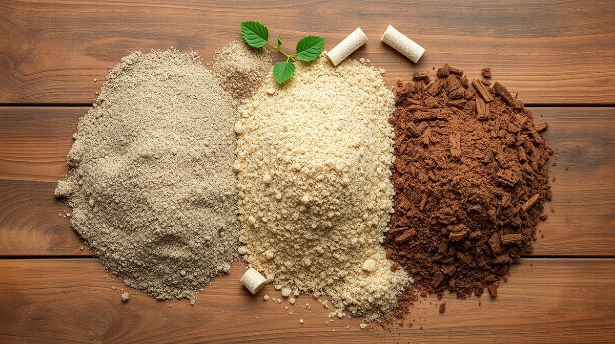Mistura de terra vegetal, areia grossa e húmus pronta para uso.