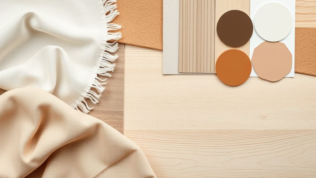Texturas e combinações de cores para ambientes harmoniosos.